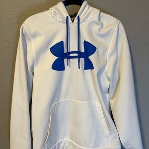 Under Armour White and Royal Blue Hoodie Jacket